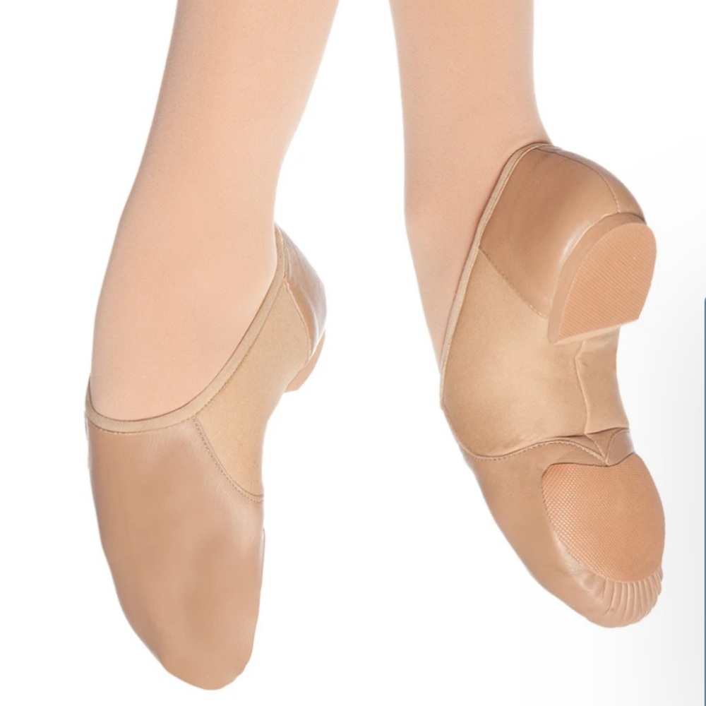 Eurotard Dancewear Child's Axle Slip On Jazz Shoes - Tan, size 13